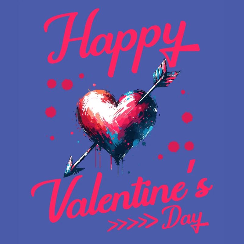 Conception de coeur de la Saint-Valentin avec flèche