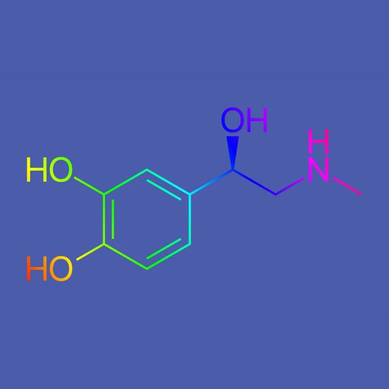 Adrenalin Molekül - Regenbogenfarben