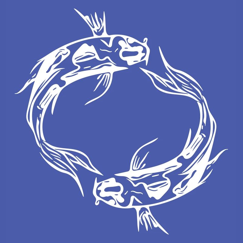 Two Vector Koi Carp Fish