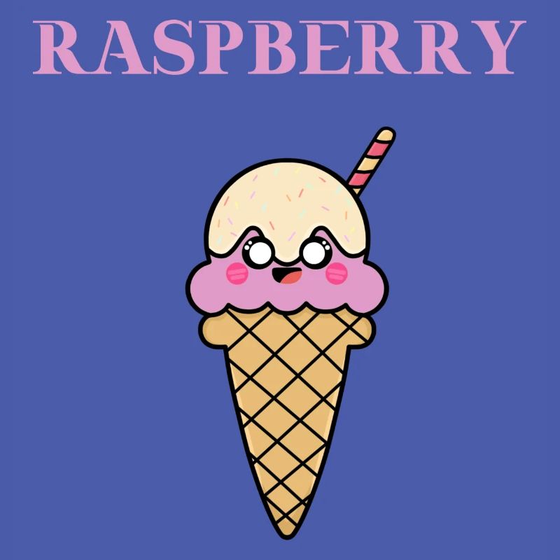 Raspberry Himbeer Eis Eiscreme Geschenkidee süß