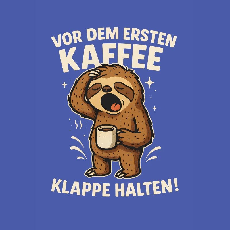 Sloth Coffee Shut Up Keep Work Office