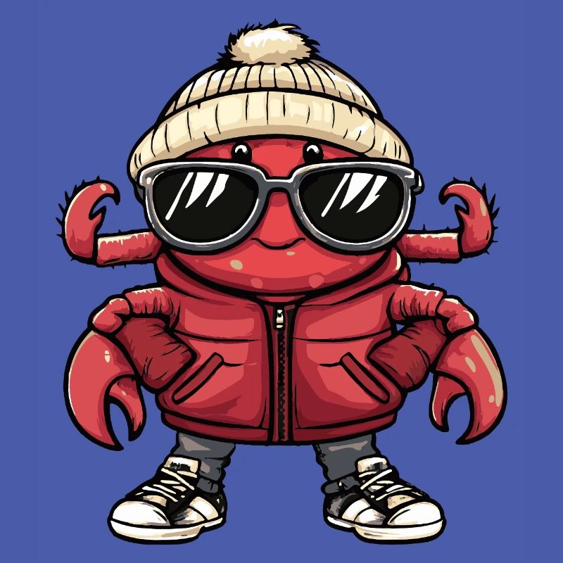 Krebs Krabbe Cool Comic
