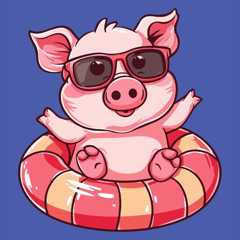Schwein Sommer Comic