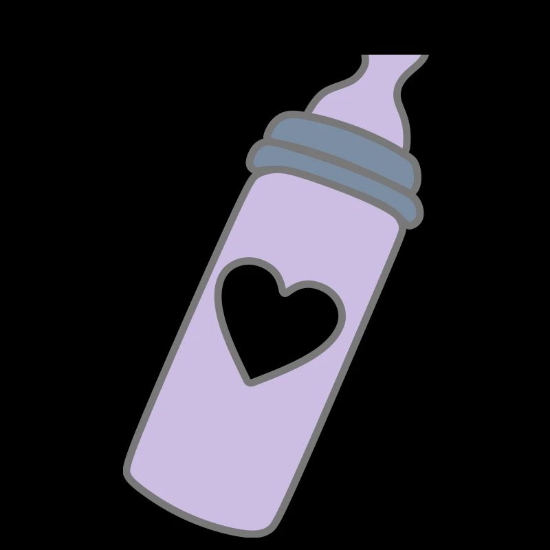 biberon coeur