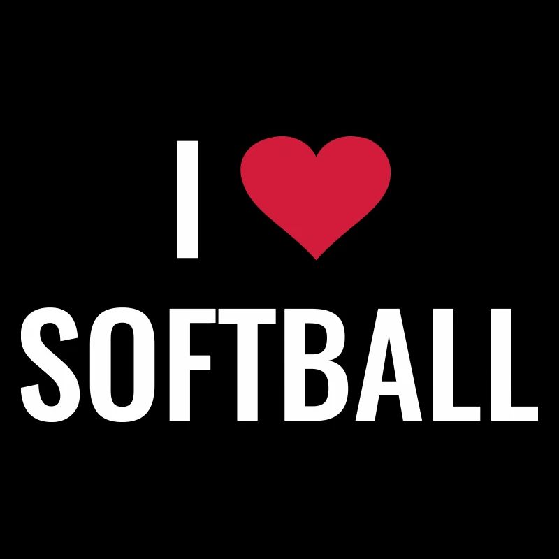 Softball Softball Player Gift I love Softball