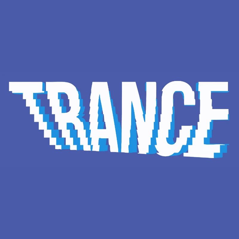 Conception de logo de musique trance.