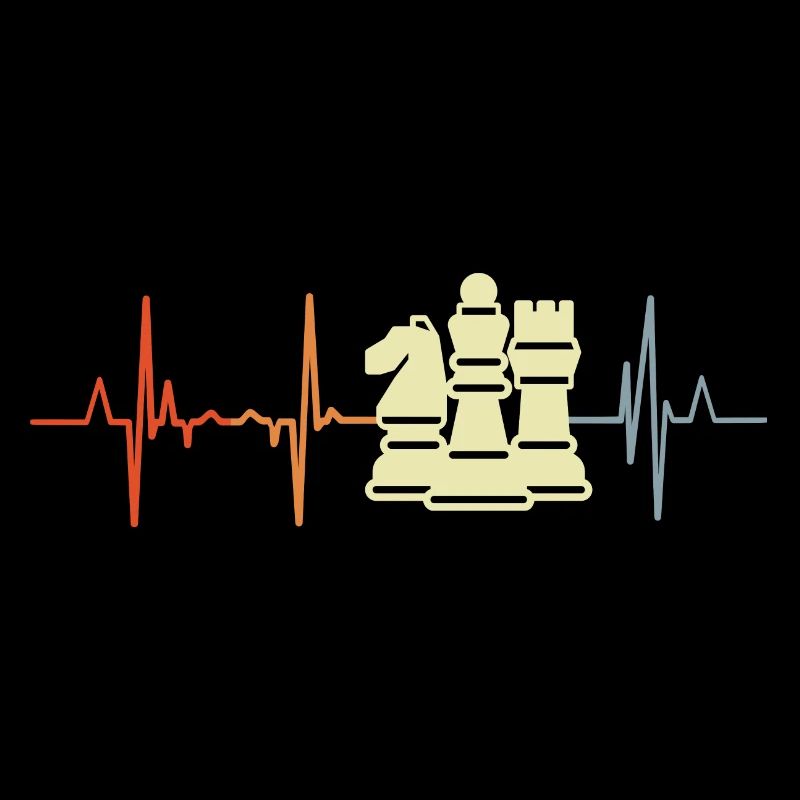 Chess Pieces Cardiogram