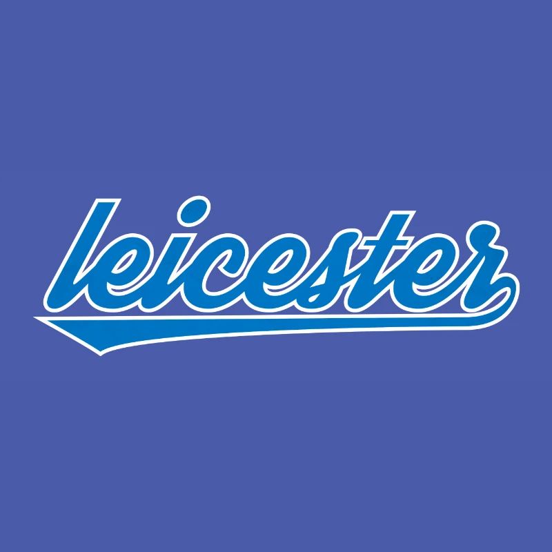 Leicester Blue Script Design