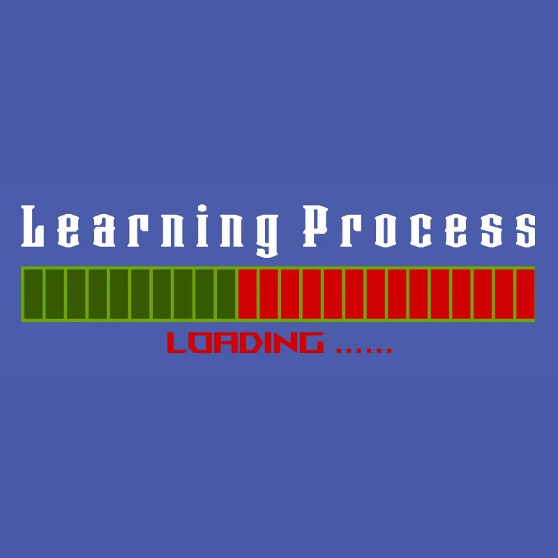 Learning Process Loading black shirt