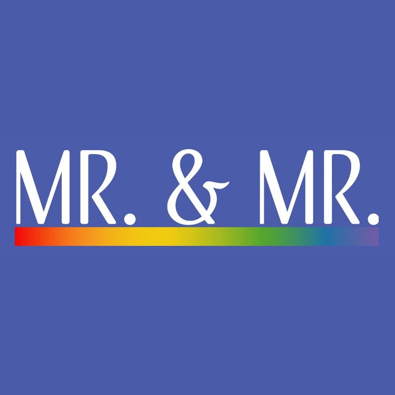 Rayures arc-en-ciel M. et M. blanc