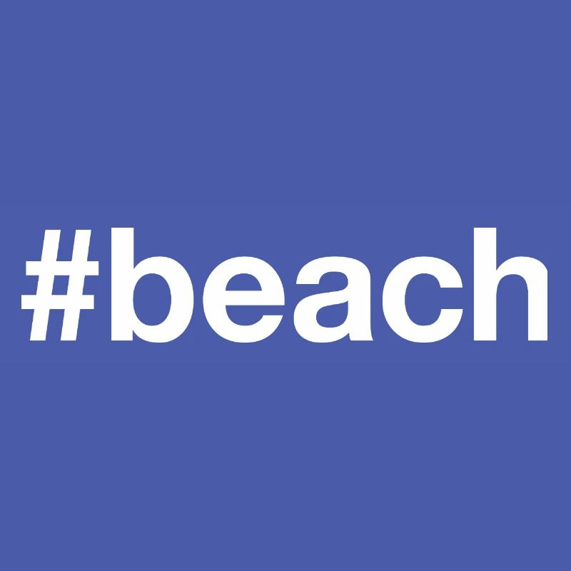Hashtag de la plage