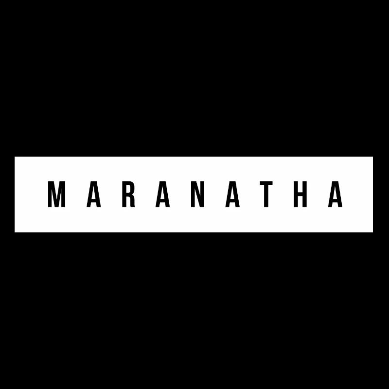 Typographie majuscule maranatha