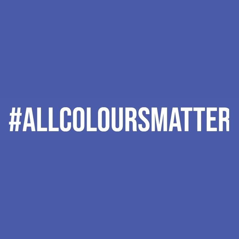 Hashtag Toutes les couleurs comptent Dire Déclaration