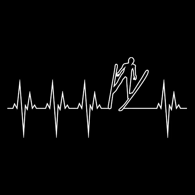 Saut à Ski électrocardiogramme ECG Saut à Ski