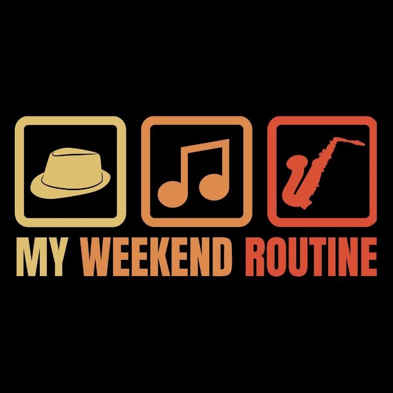 Saxophonist Wochenendroutine
