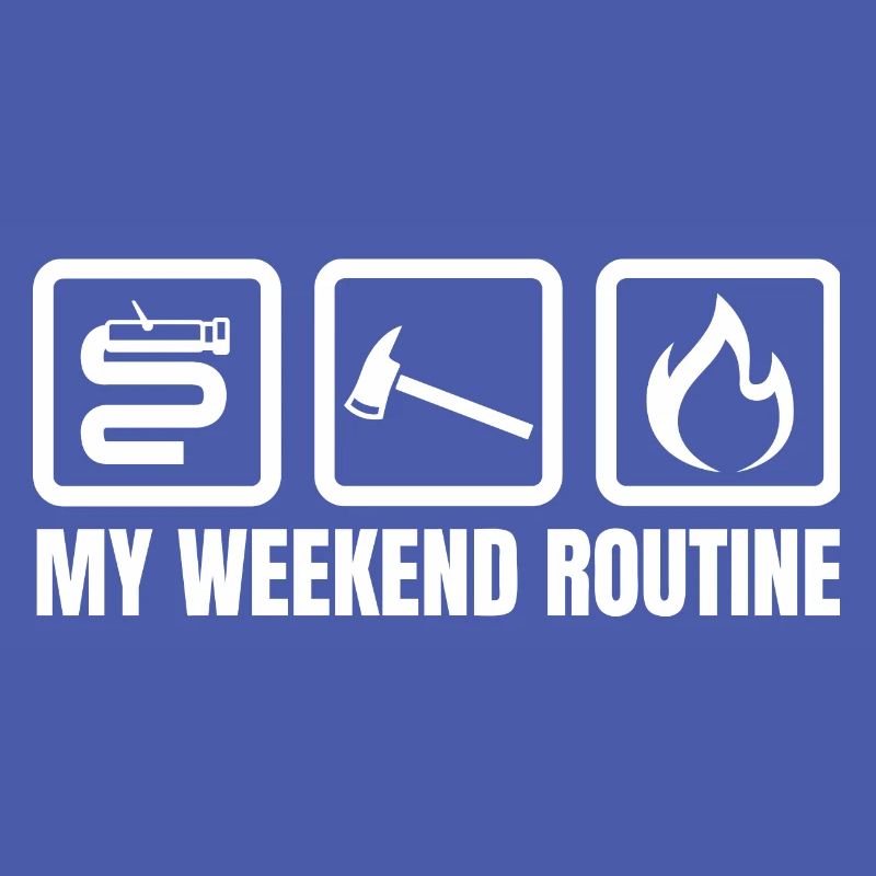 Brigade de pompiers de routine du week-end