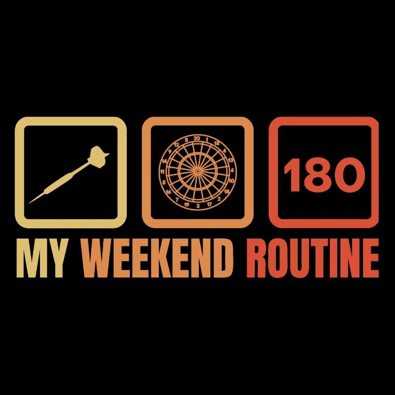 Routine du week-end des joueurs de fléchettes