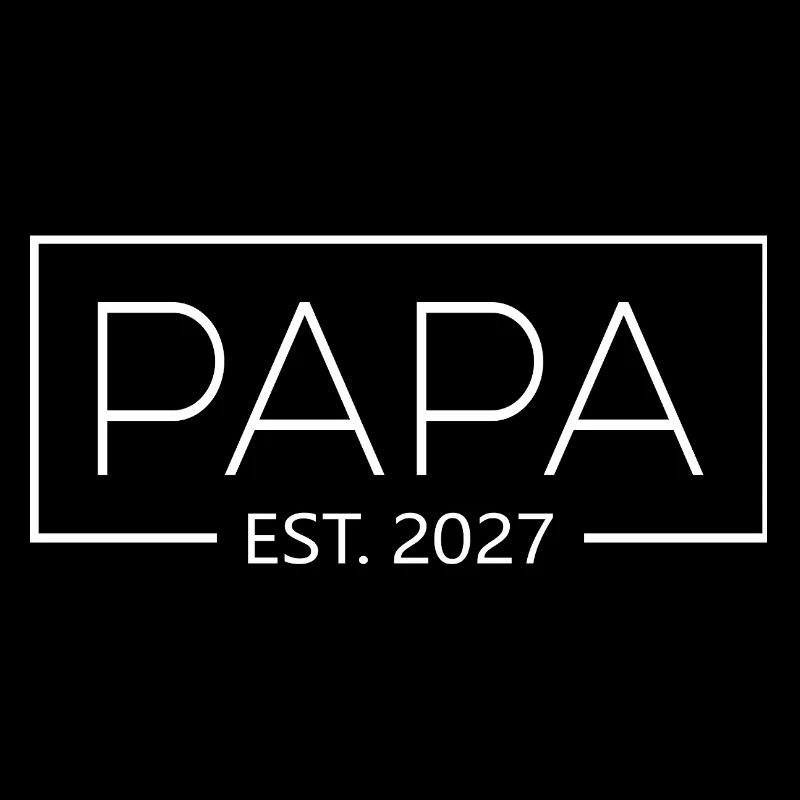 Papa est. 2027 Werdender Papa 2027