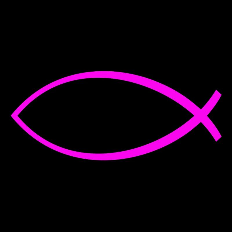 Ichtus fish solid pink