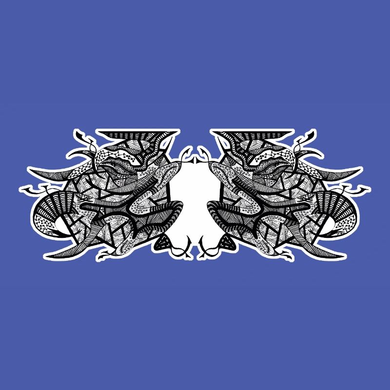 Black and White Abstract Design No. 7