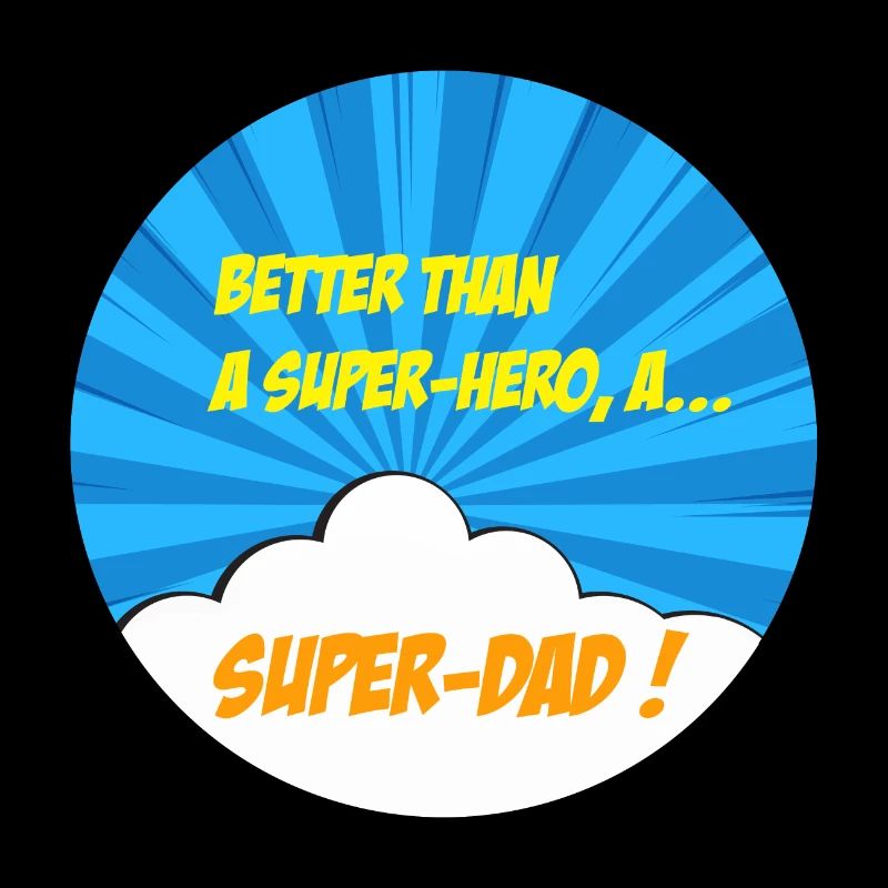 Super-papa, super-héros. Meilleur papa. BD comics