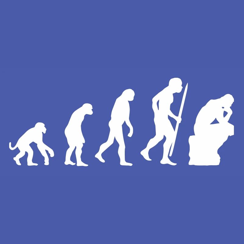Evolution of thinker philosophy philosopher funny