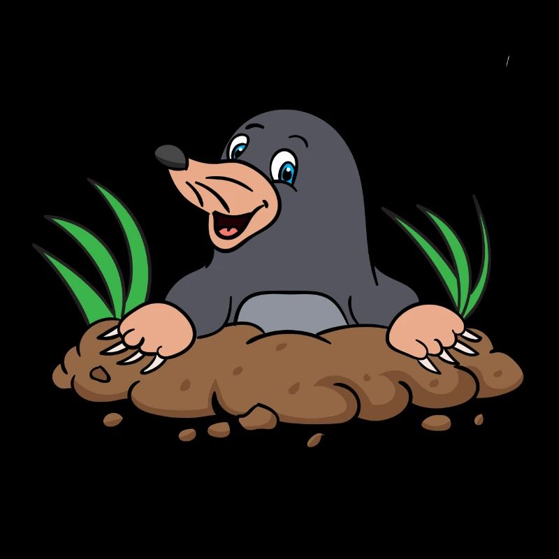 Mole comic cartoon gift idea