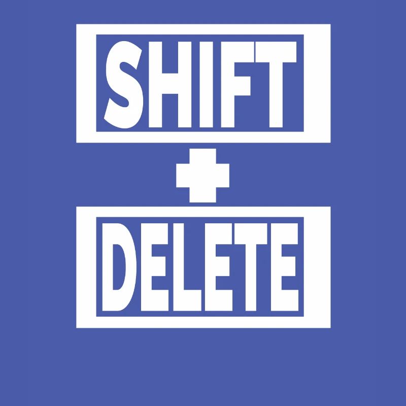 style de vie du clavier SHIFT+DELETE