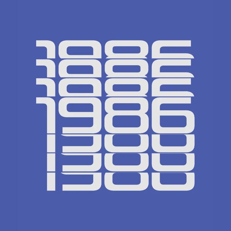 1986 Stack Digits Pattern