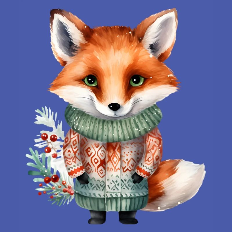 Winterfuchs im Pullover