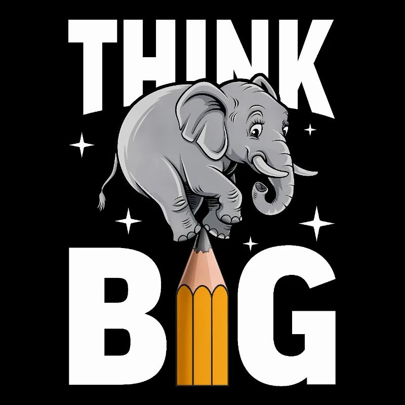 Denke groß Elefant Denker, Träumer und Visionäre