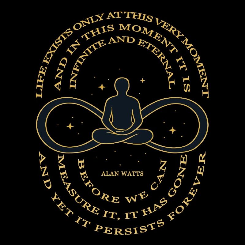 Alan Watts Time Infinity Tee