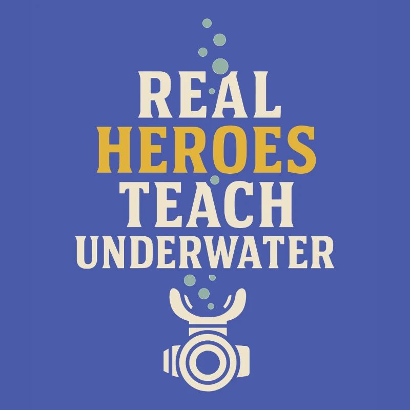 Scuba Instructor Dive Crew Pride Teaching
