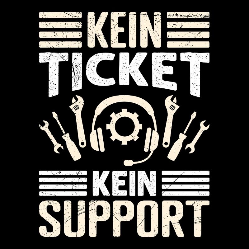 Nerd Computer NO TICKET NO SUPPORT FUNNY