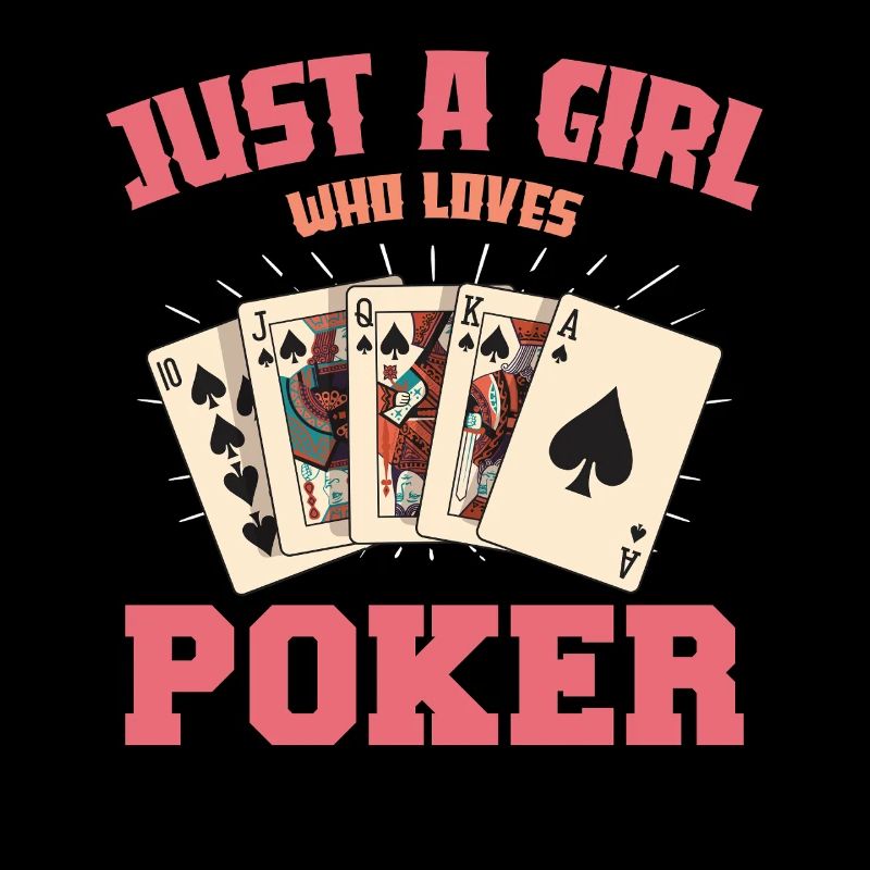 Nur ein Mädchen Pokerkarten
