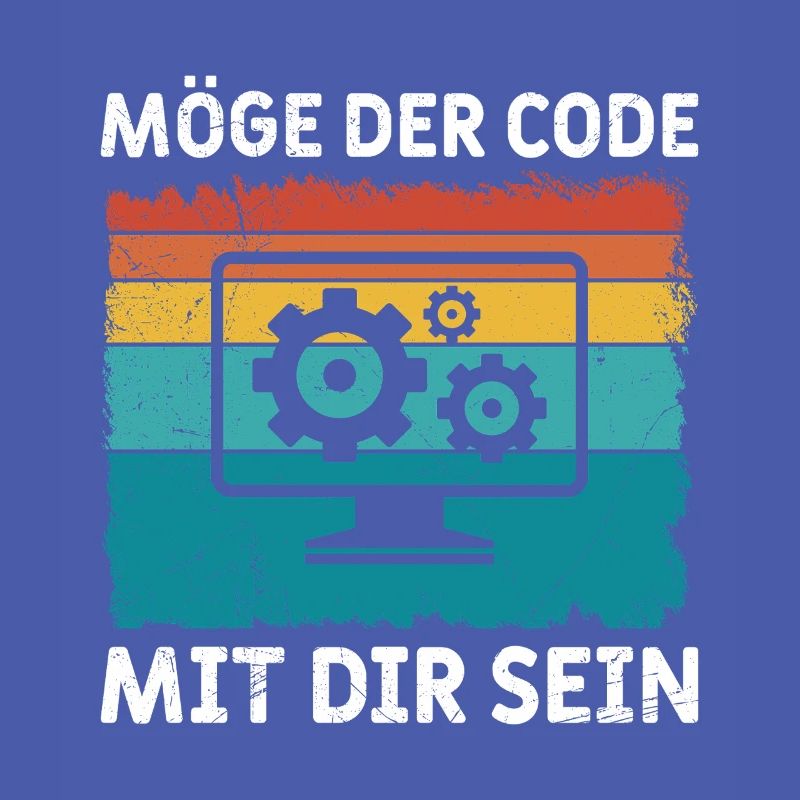 Nerd Computer MÖGE DER CODE MIT DIR SEIN LUSTIG