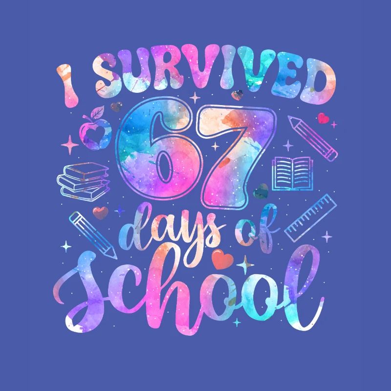 Survived 67 Days School Meme Trend Students