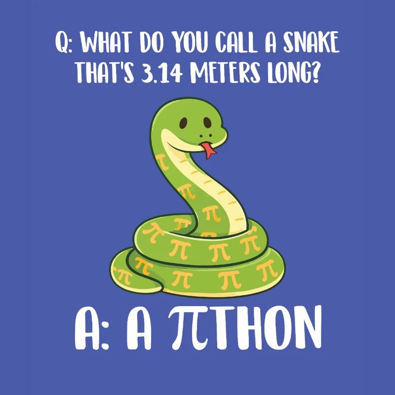 Snake 3.14 Meters Long Pi Day Python Joke