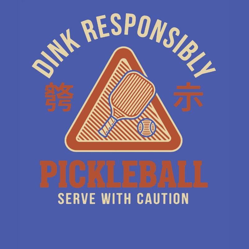 Pickleball Funny Player Dink Responsibly Caution
