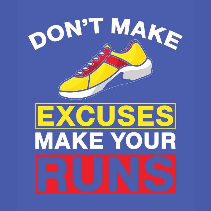 Running Don´t Make Excuses Marathon Runner Gift