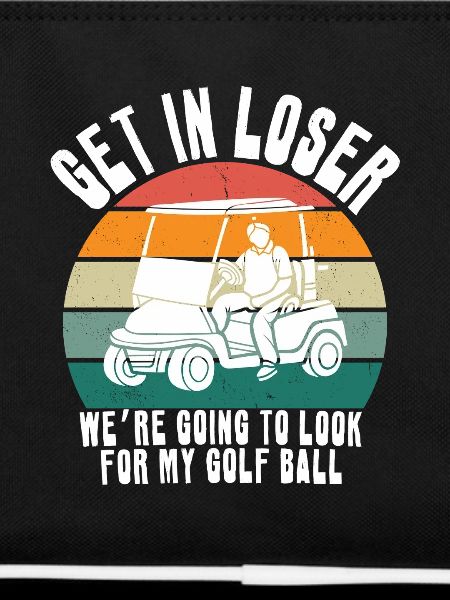 Retro Golf Cart Sunset