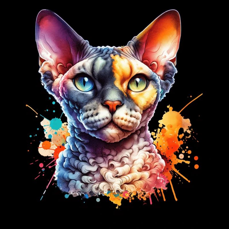 Devon Rex Motif