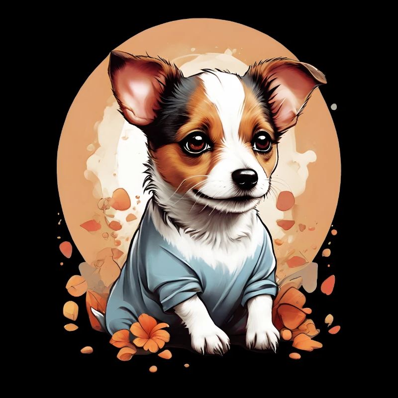 Mignon Petit Chiot Jack Russell