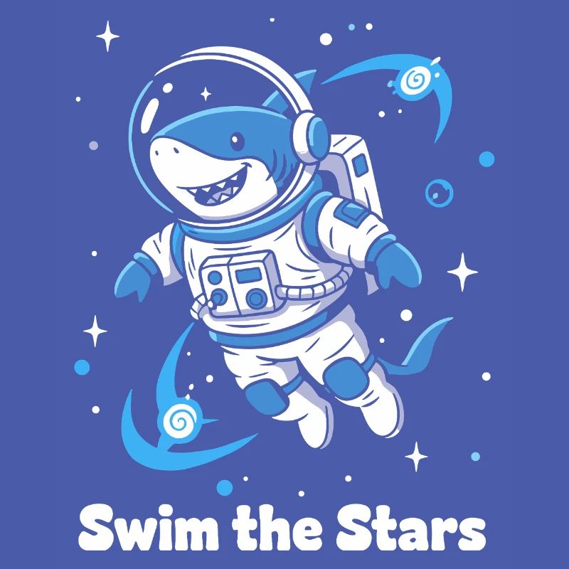 Astronaute requin de l’espace