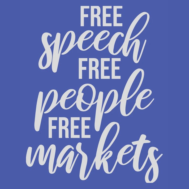 Marché de la liberté d’expression Peuple Libertarian Freedom Logo
