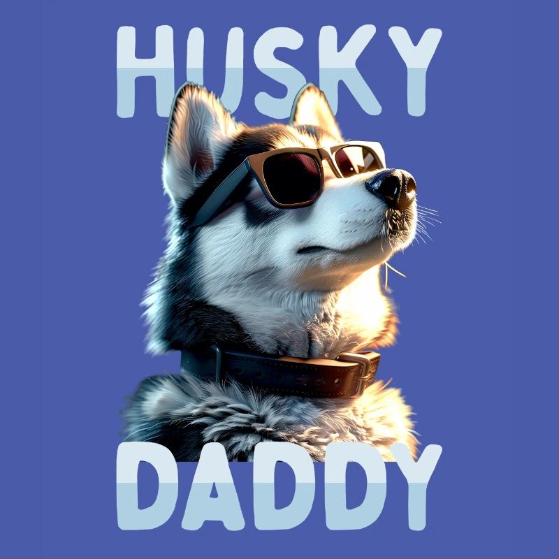 Husky Daddy Dad Father's Day Master Dad Huskies