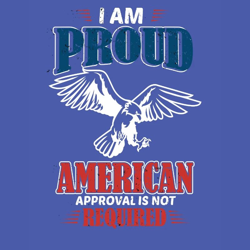 Proud American design with eagle