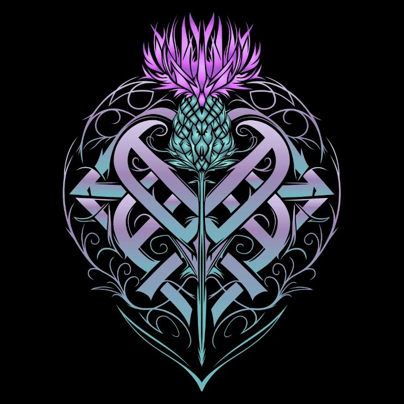 Thistle Shield Celtic Knots Thistle Lover