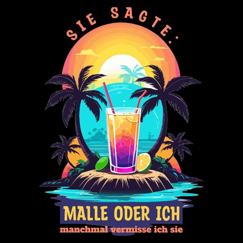 Sie sagte. Malle oder ich