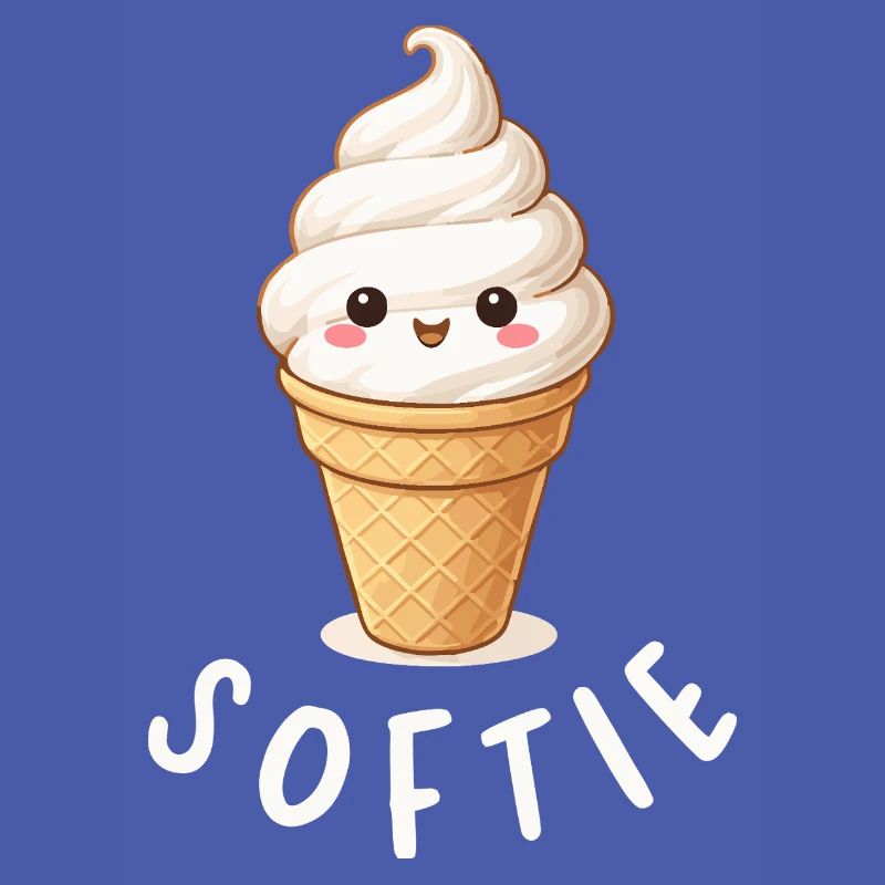 Softie. Softeis Liebe Eiscreme Statement